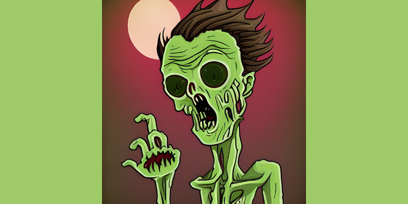 Green cartoon zombie — Thin Content Is Quietly Killing Your Blog