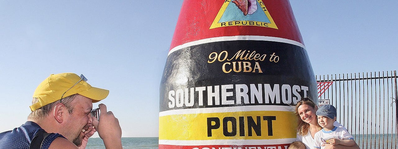 The Southernmost Point Marker Key West Florida