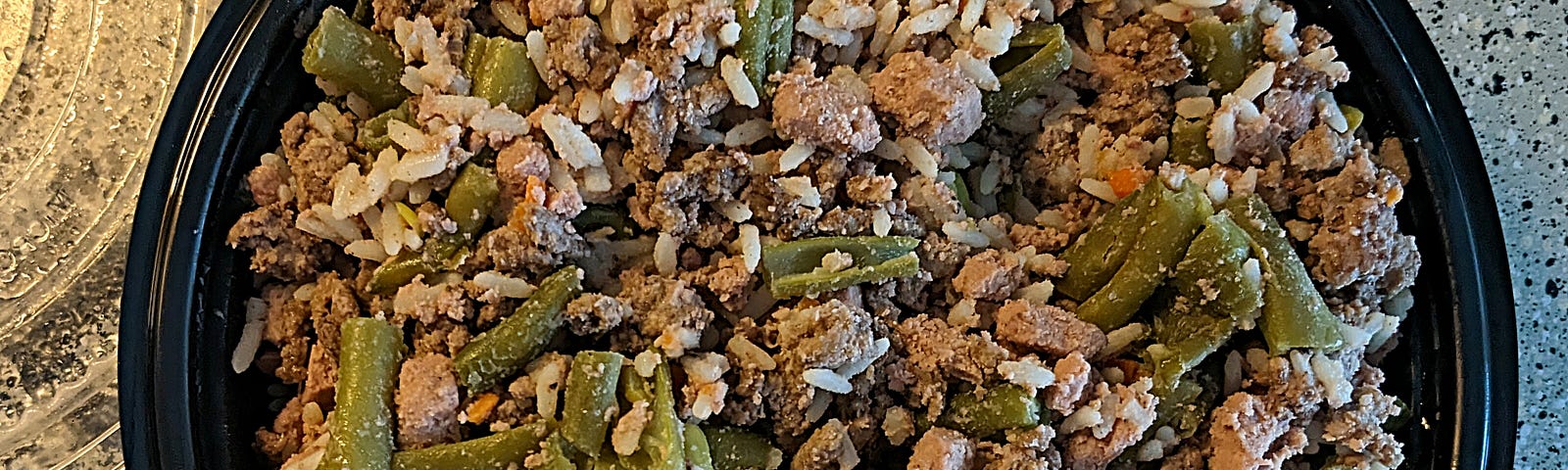 Fresh Pet turkey & chicken loaf, ground beef, rice, & green beans. This initial dish was a hit with Jernee, and it inspired me to move forward with making all of her food & treats on my own. Photo Credit: Tremaine L. Loadholt