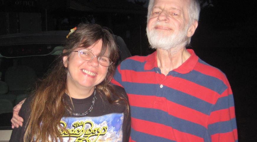 Me with my dad in 2012. Photo taken by Steve Lussie. He was a huge baseball and football fan and rooted for all the San Francisco teams!