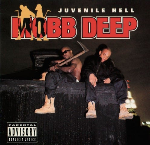 Photo of album cover for Mobb Deep’s Juvenile Hell album