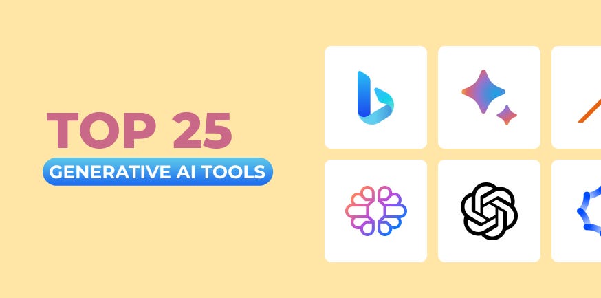 Top 25 Best Generative AI Tools for September 2024