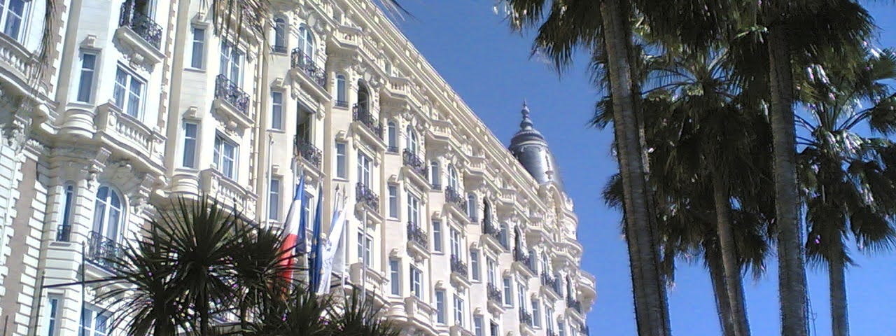 A fancy hotel on the French Riviera