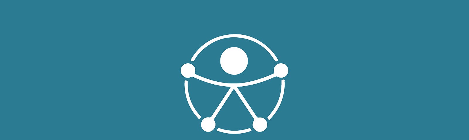 Logo universal de Acessibilidade criado pela ONU para uso de domínio público