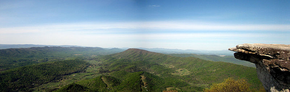 Description English: View overlooking the Catawba Valley from the McAfee Knob overlook along the Appalachian Trail. Author Something Original (talk). This file is licensed under the Creative Commons Attribution-Share Alike 3.0 Unported license. File: McAfee Knob.jpg — Wikimedia Commons