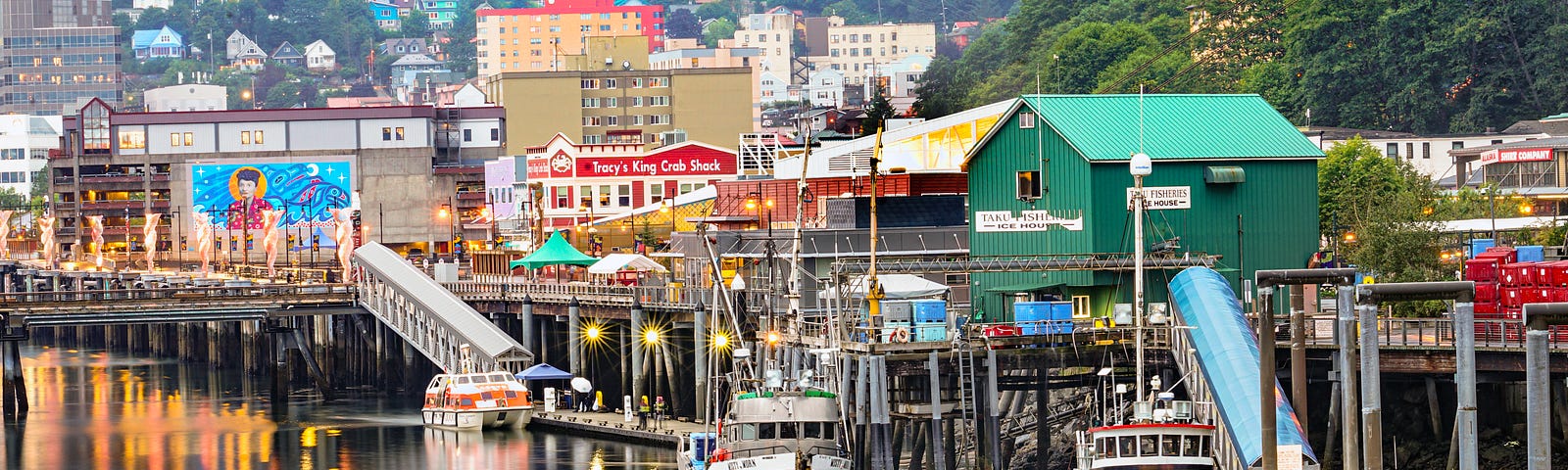 Juneau Harbor shoreline