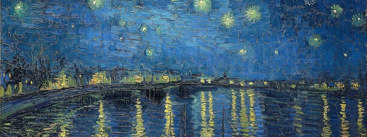 Starry Night over the Rhône” by Vincent Van Gogh