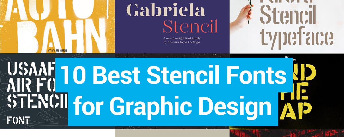 Top 10 Stencil Fonts for Graphic Design