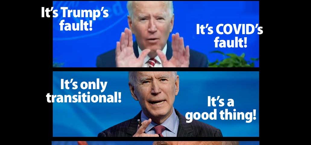 Joe Biden blames everything on Trump or Putin