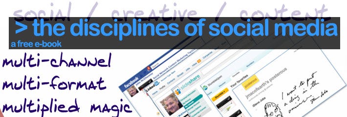 The top disciplines of social media.