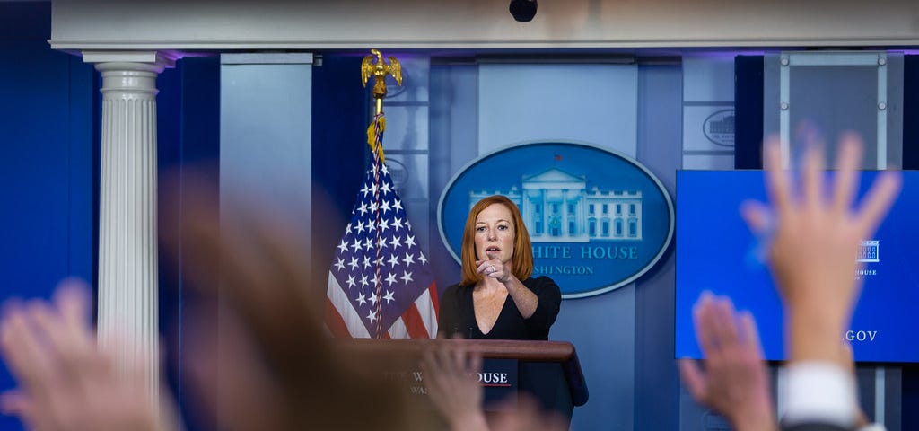 White House Press Secretary Jen Psaki speaks to reporters during a daily briefing on Wednesday, August 27, 2021 in the James S. Brady Press Briefing Room at the White House. (Official White House Photo by Yash Mori)