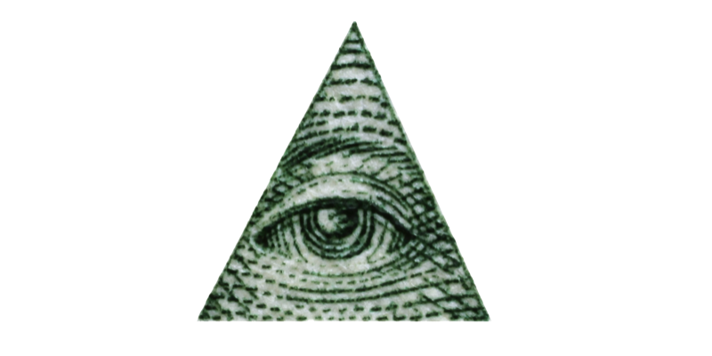 The “eye” on the dollar bill.
