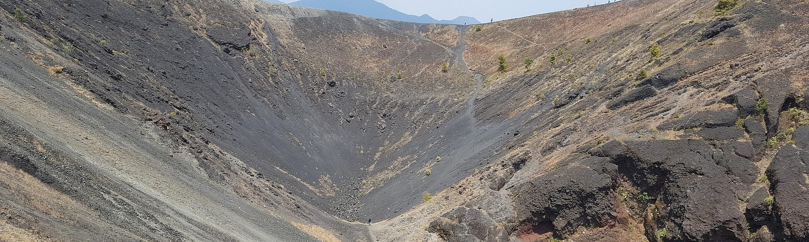 Crater of Paricutin Volcano in Mexico.