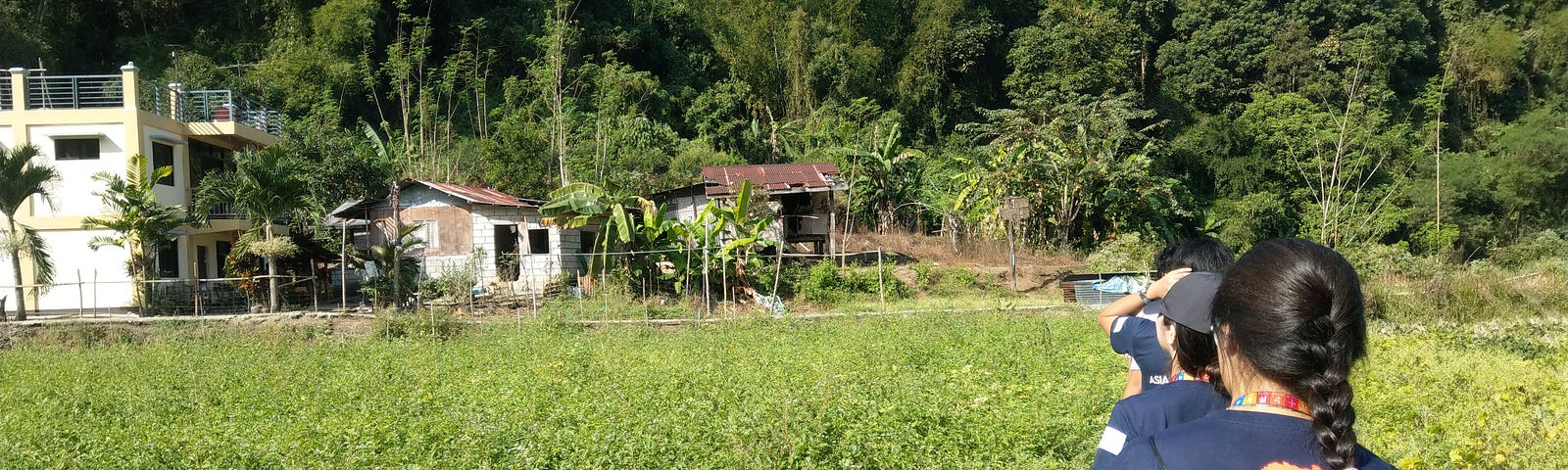 The view of the local village, primitive and natural