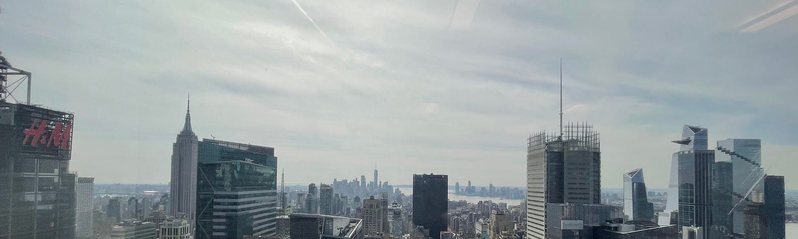 View from Times Square, looking south west.