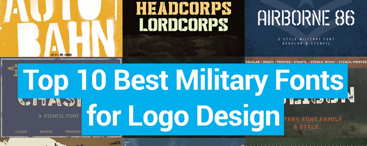 Top 10 Best Military Fonts for Logo Design