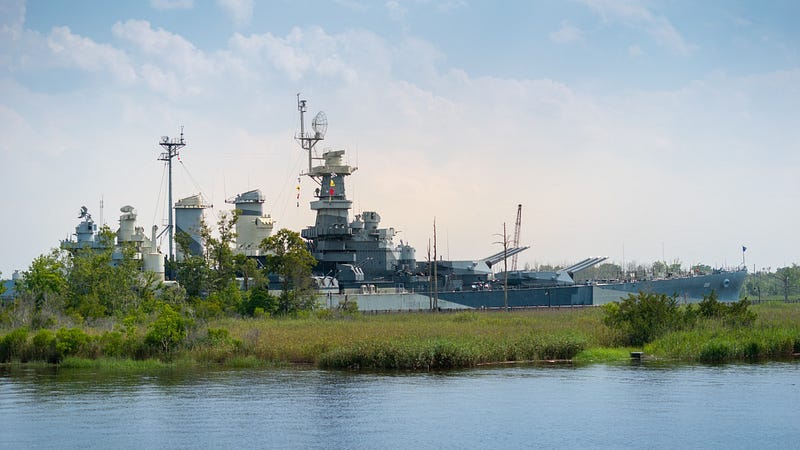 Battleship USS North Carolina