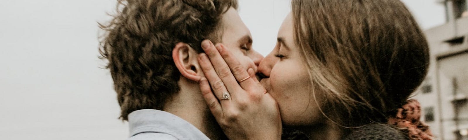 Cassie Lopez took this photo of a lesbian couple kissing passionately.