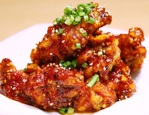 Korean spicy sauce fried chicken recipe
