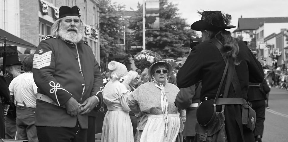 Friday Harbor residents dress up to commemorate the Great Pig War.