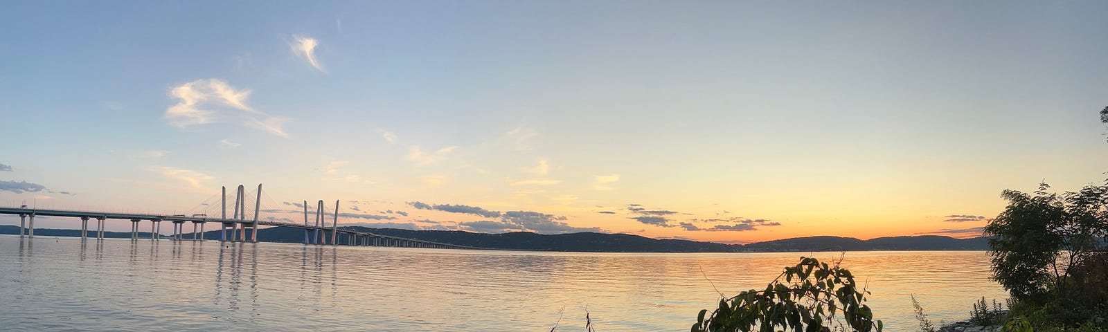 Sunset overlooking the Hudson River