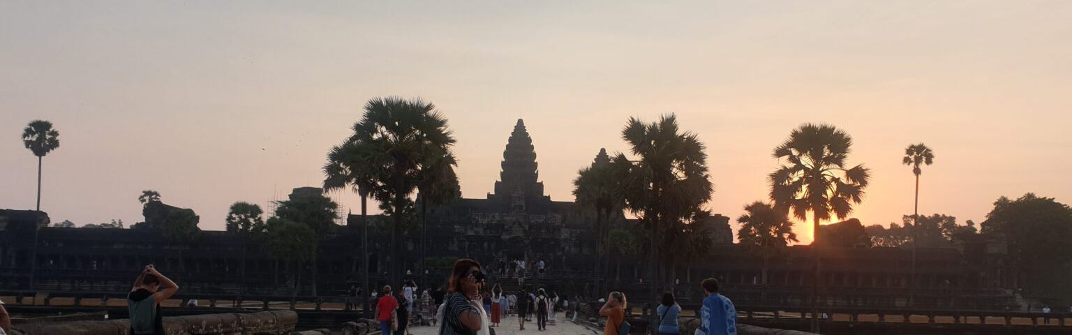 Me, at the Angkor Wat temple in Combodia