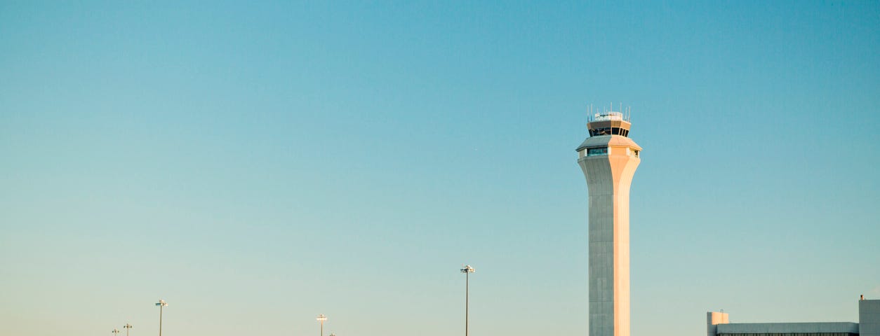 Newark Airport and Air Traffic Control Tower