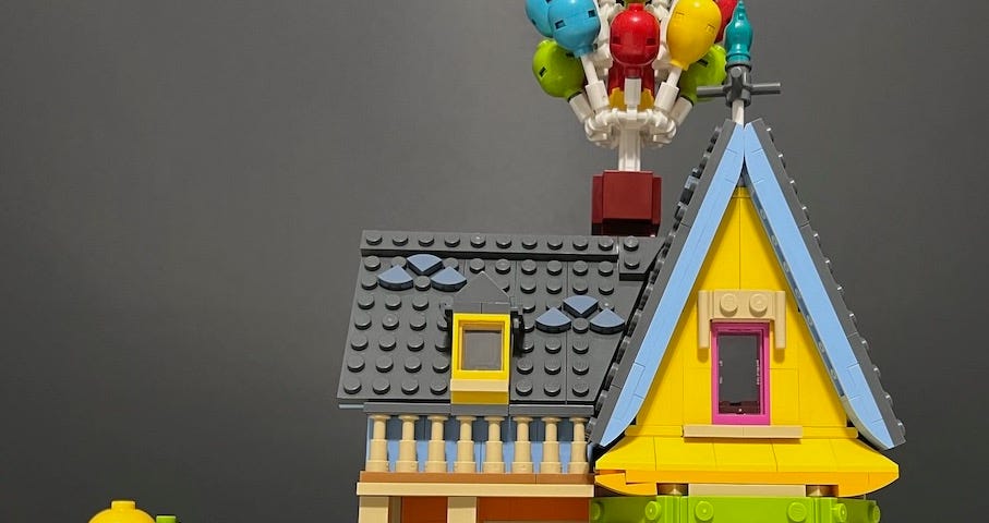 LEGO Up House, front view.