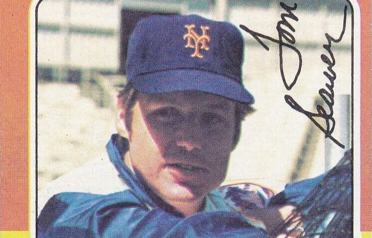 1975 Topps Baseball Card depicting Tom Seaver