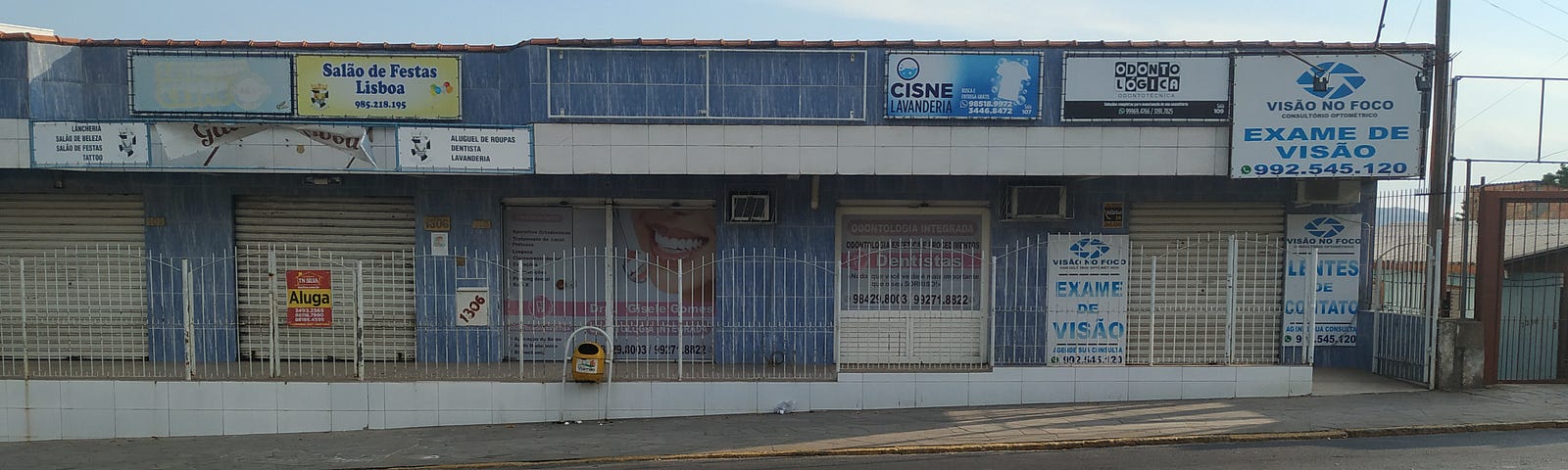 Centro comercial fechado na Santa Isabel Viamão (Foto: Ulisses Machado/Beta Redação)