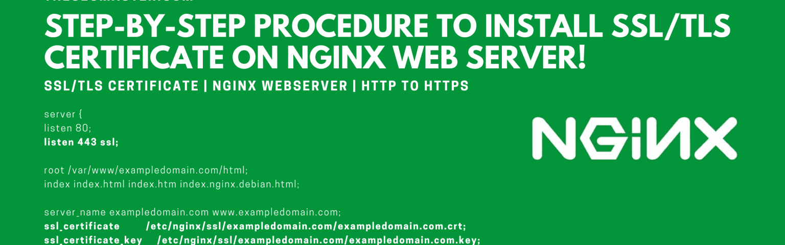 NGINX, OpenSSL logo with post titles on a green background