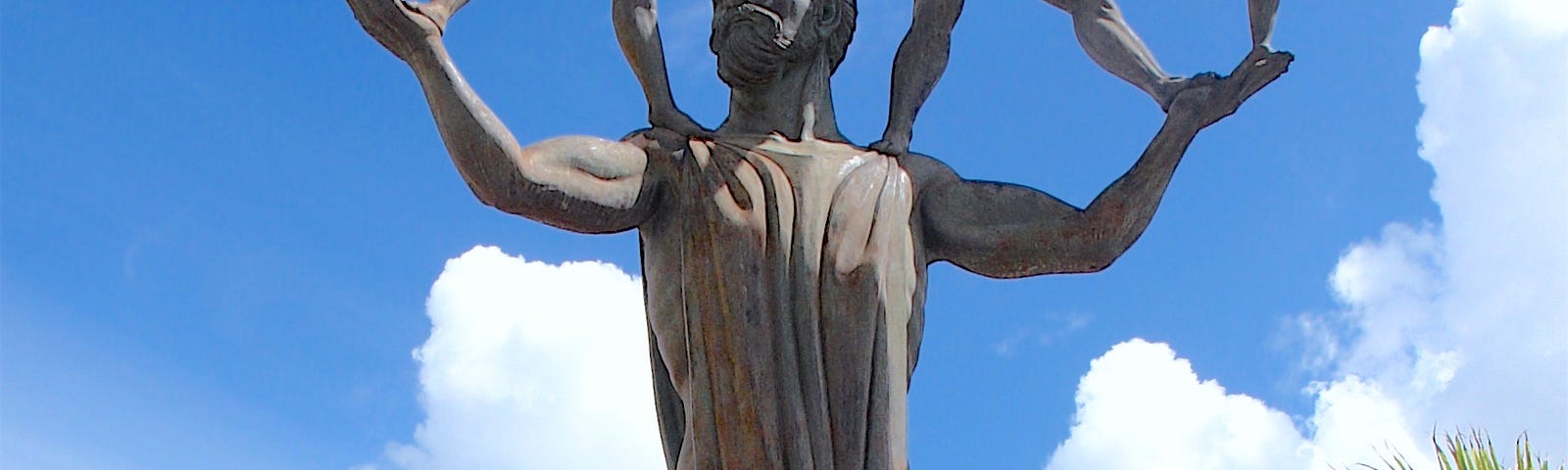 The Statue of Eugenio Maria de Hostos in Park de Beneficencia Old San Juan Puerto Rico