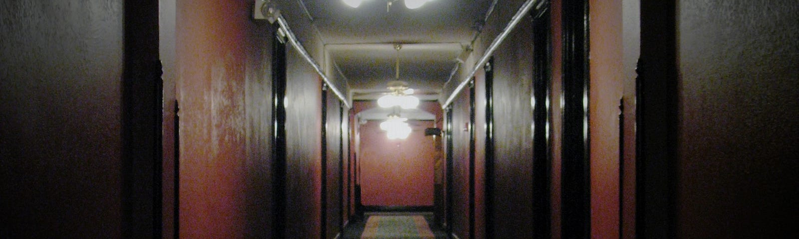 Gloomy hallway.
