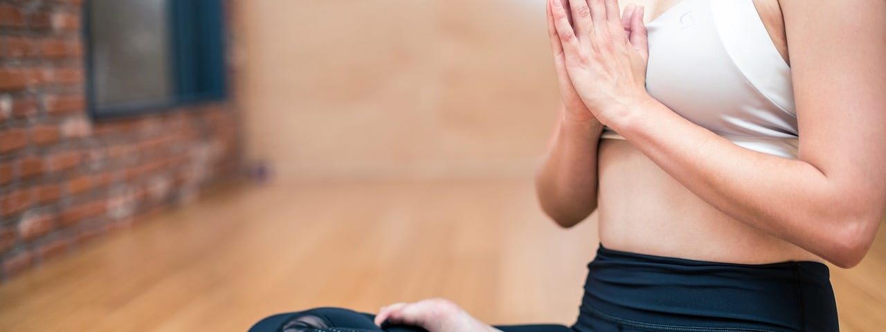 Woman doing yoga