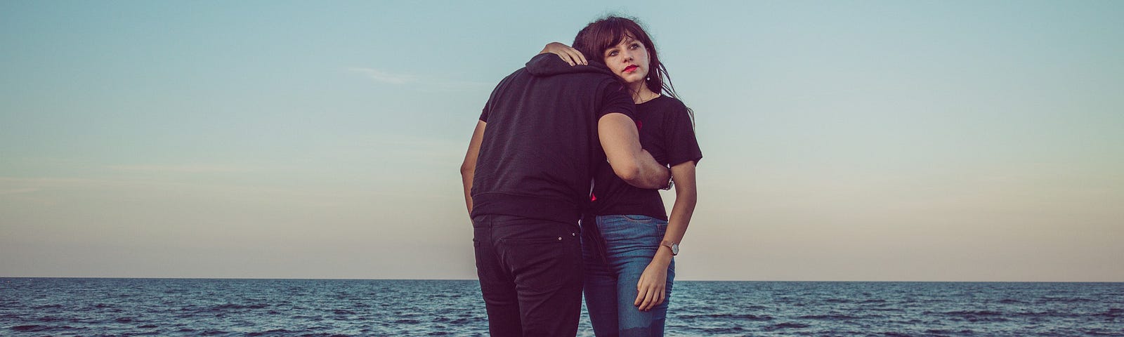 couple on rocks