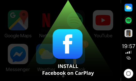 install facebook on Apple CarPlay