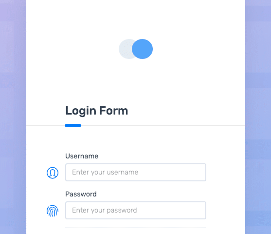 login form with username field, password field, and sign in button