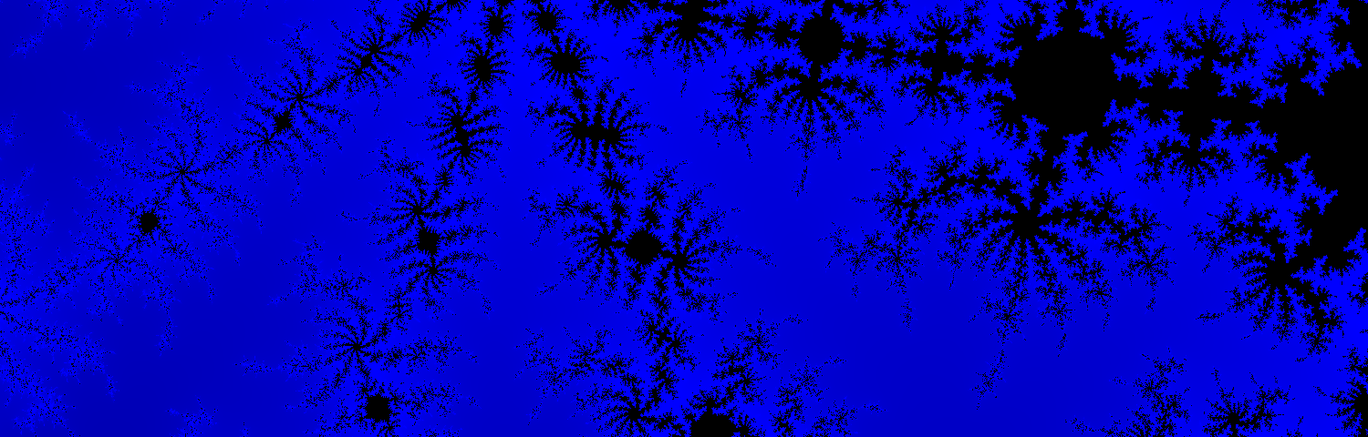 black cells surrounded by dark blue