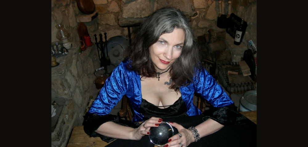 Author with a crystal ball