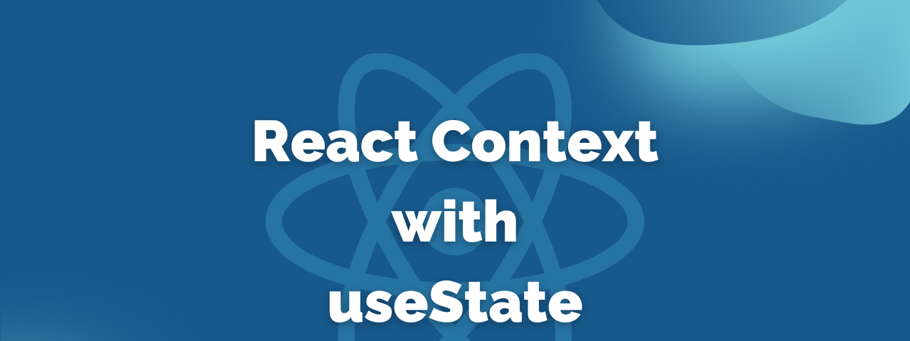 React Context plus useState with the React logo