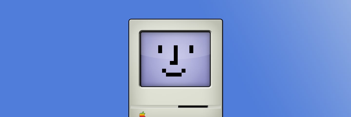 Macintosh 128K cartoon