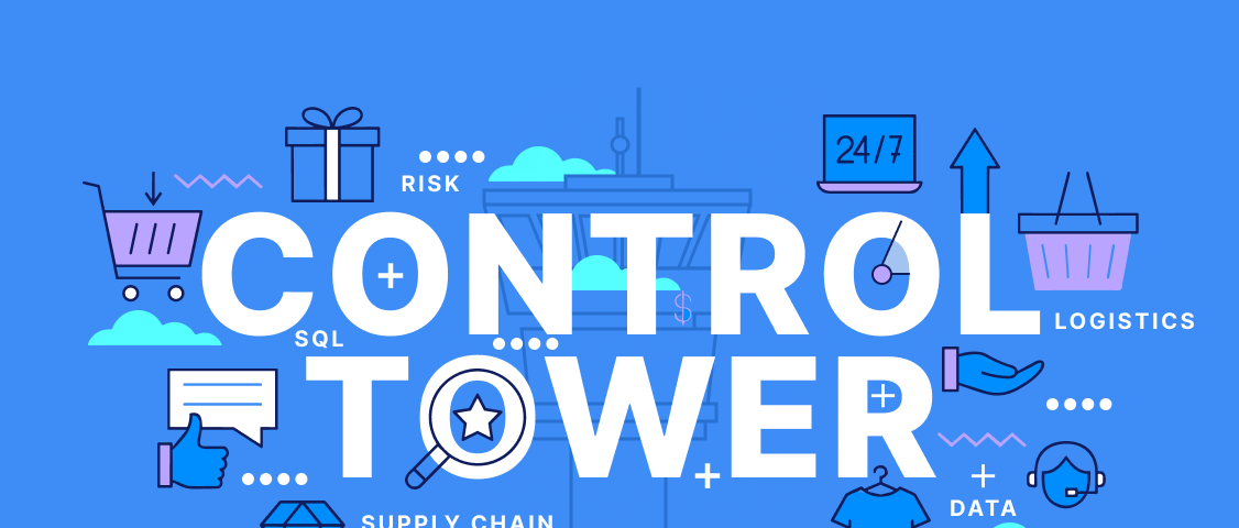 Illustration introducing a ecommerce control tower