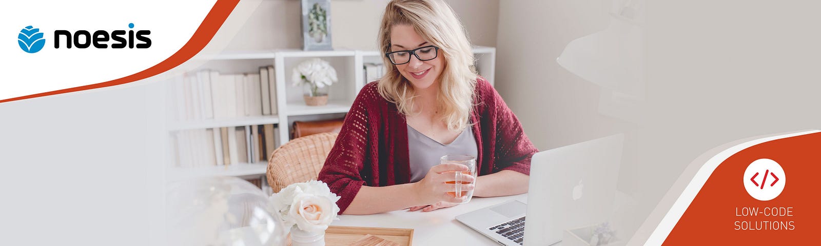 Girl at remote work