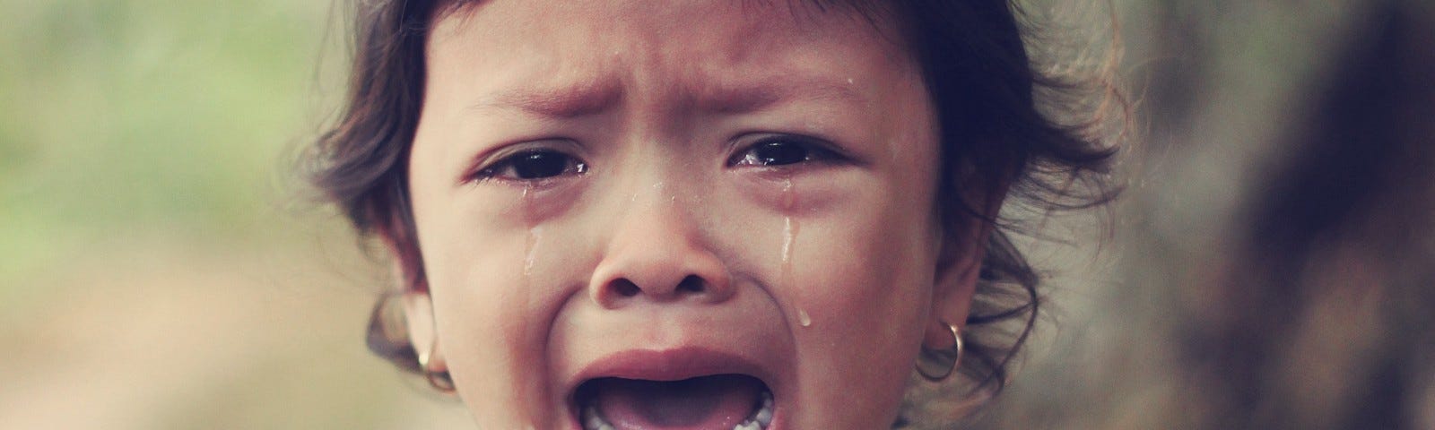 A child crying