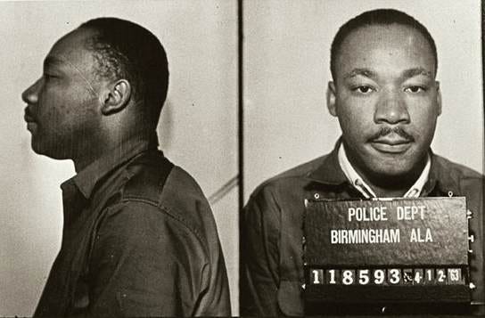 MLKJ’s mugshot from his Birmingham arrest.