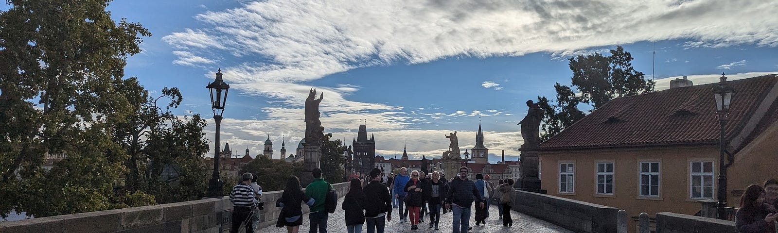 photo of Charles Bridge in Prague by author