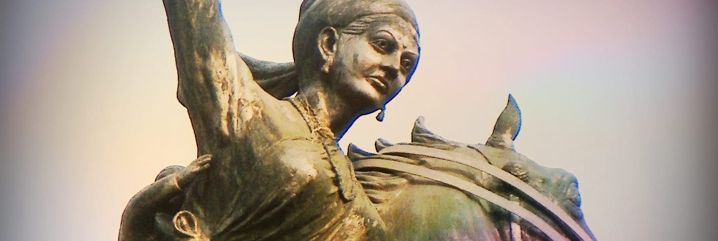 Statue of Rani Laxmi Bai on horse