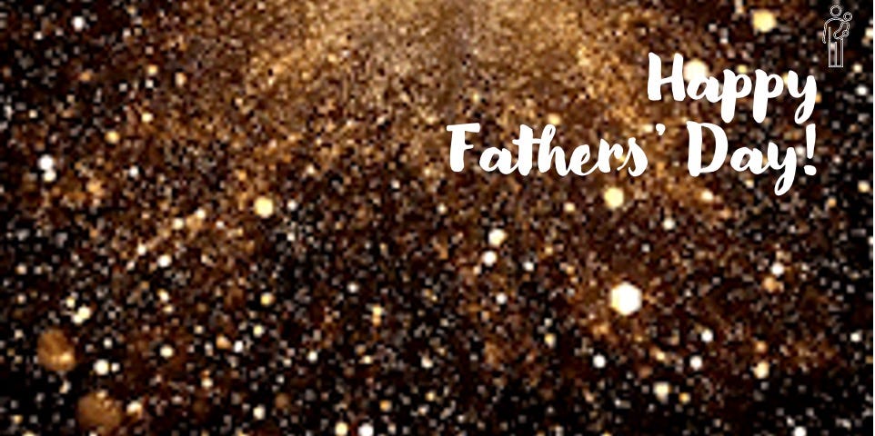 Happy Fathers Day wish against a starry night-sky background