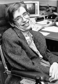 Steven Hawking smiles. Even if he did not share the idea of a unity that works in everything, he was a living example of a free thinker.