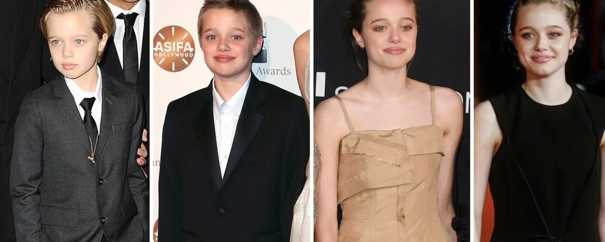 Shiloh Jolie-Pitt’s transformation over the years. From being a tomboy to a lady. Credits: Intouchweekly